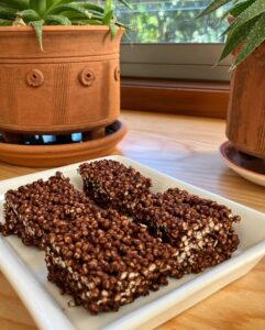 Crunchy Quinoa Cacao Slice